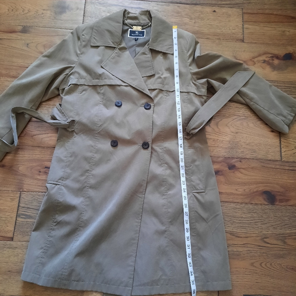 Elegant Khaki Trench Coat - Picture 9 of 14